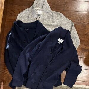 Cozy Gray and Navy Cardigans